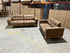 Charles 3+2 sofa pair in tan nubuck