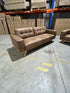 Charles 3+2 sofa pair in tan nubuck