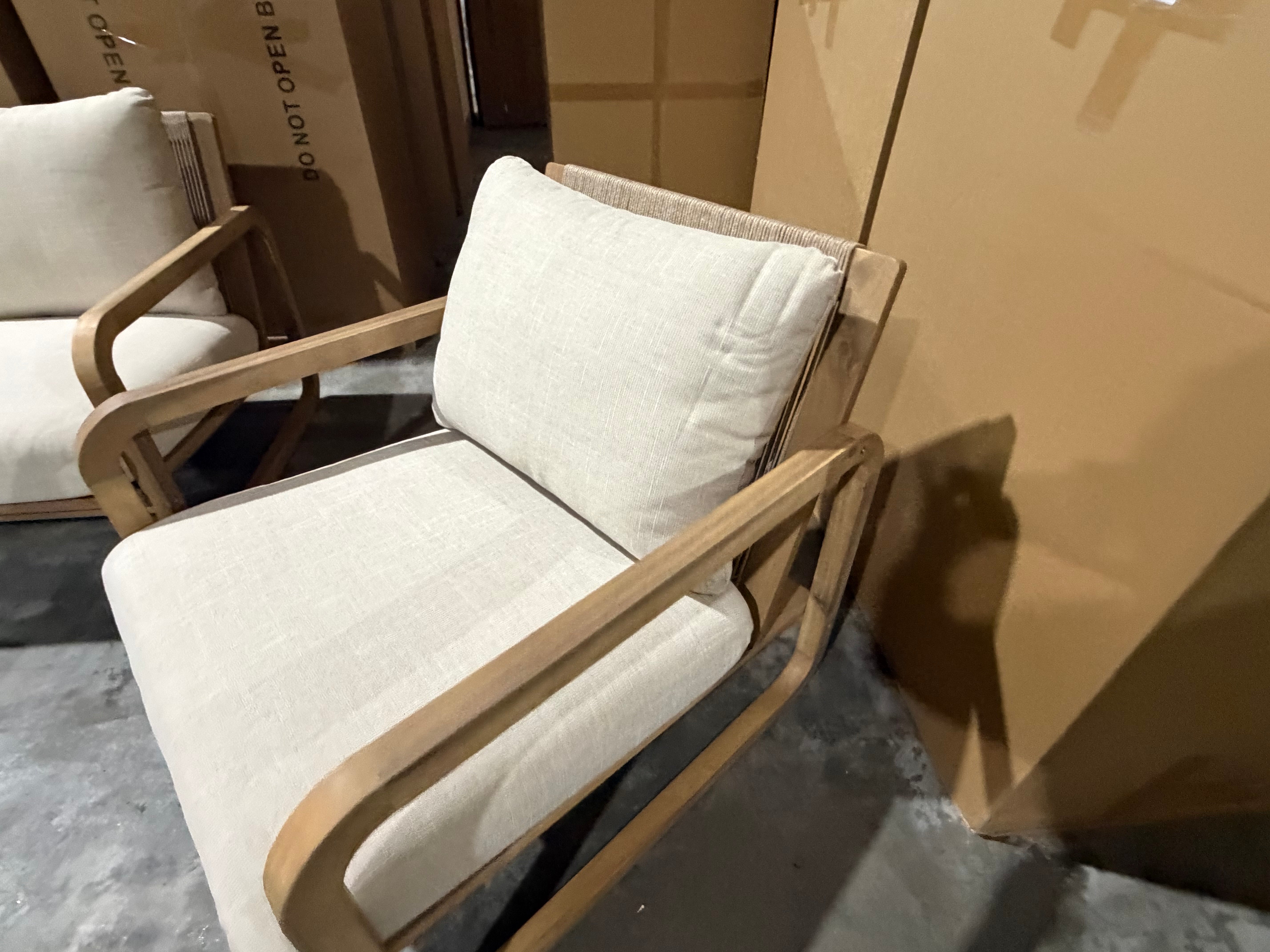 Lando 4pce Outdoor Lounge 3 seater 2 x Single Seats & Coffee Table