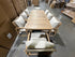 Lando 9pce Outdoor Setting 2400x1000 Table & 8x Chairs in Grey Wash