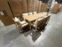 Lando 9pce Outdoor Setting 2400x1000 Table & 8x Chairs in Grey Wash