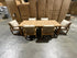 Lando 7pce outdoor setting 1800 Table & 6x Chairs In Grey Wash