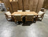 Lando 7pce outdoor setting 1800 Table & 6x Chairs In Grey Wash
