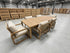 Lando 7pce outdoor setting 1800 Table & 6x Chairs In Grey Wash
