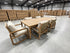 Lando 7pce outdoor setting 1800 Table & 6x Chairs In Grey Wash