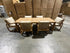 Lando 7pce outdoor setting 1800 Table & 6x Chairs In Grey Wash