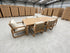 Lando 7pce outdoor setting 1800 Table & 6x Chairs In Grey Wash
