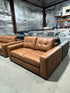 Abbie 3+2 Leather Soa Pair In Tan