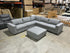 Jesse Corner Lounge With Ottoman In Smoke Grey