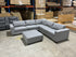 Jesse Corner Lounge With Ottoman In Smoke Grey