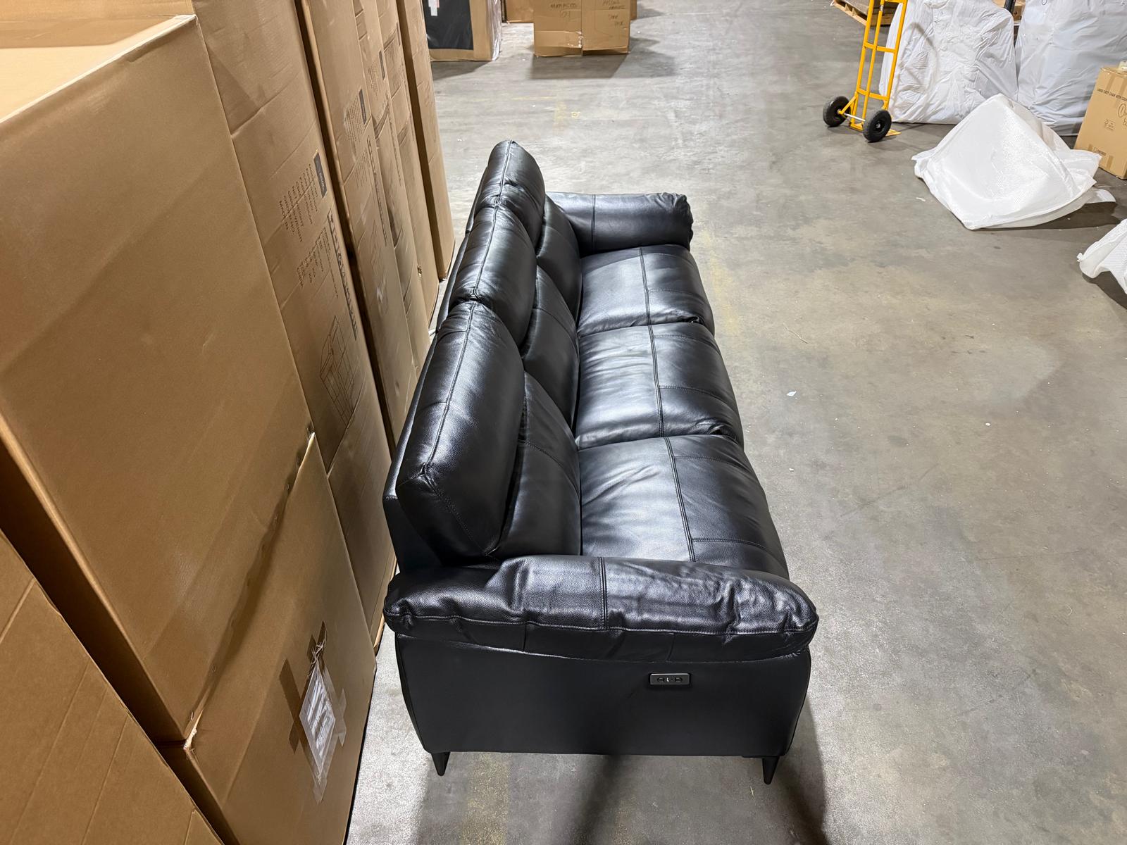 Oasis 3 Seater With 3 Electric Recliners (BLACK)
