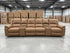 Bradford Home Theatre lounge 4 electric recliners in Tan