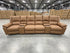 Bradford Home Theatre lounge 4 electric recliners in Tan