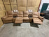 Bradford Home Theatre lounge 4 electric recliners in Tan