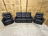 Barrett 3 Piece Leather Recliner Package In Black
