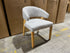 Layton Dining Chair Grey Fabric With Natural Leg