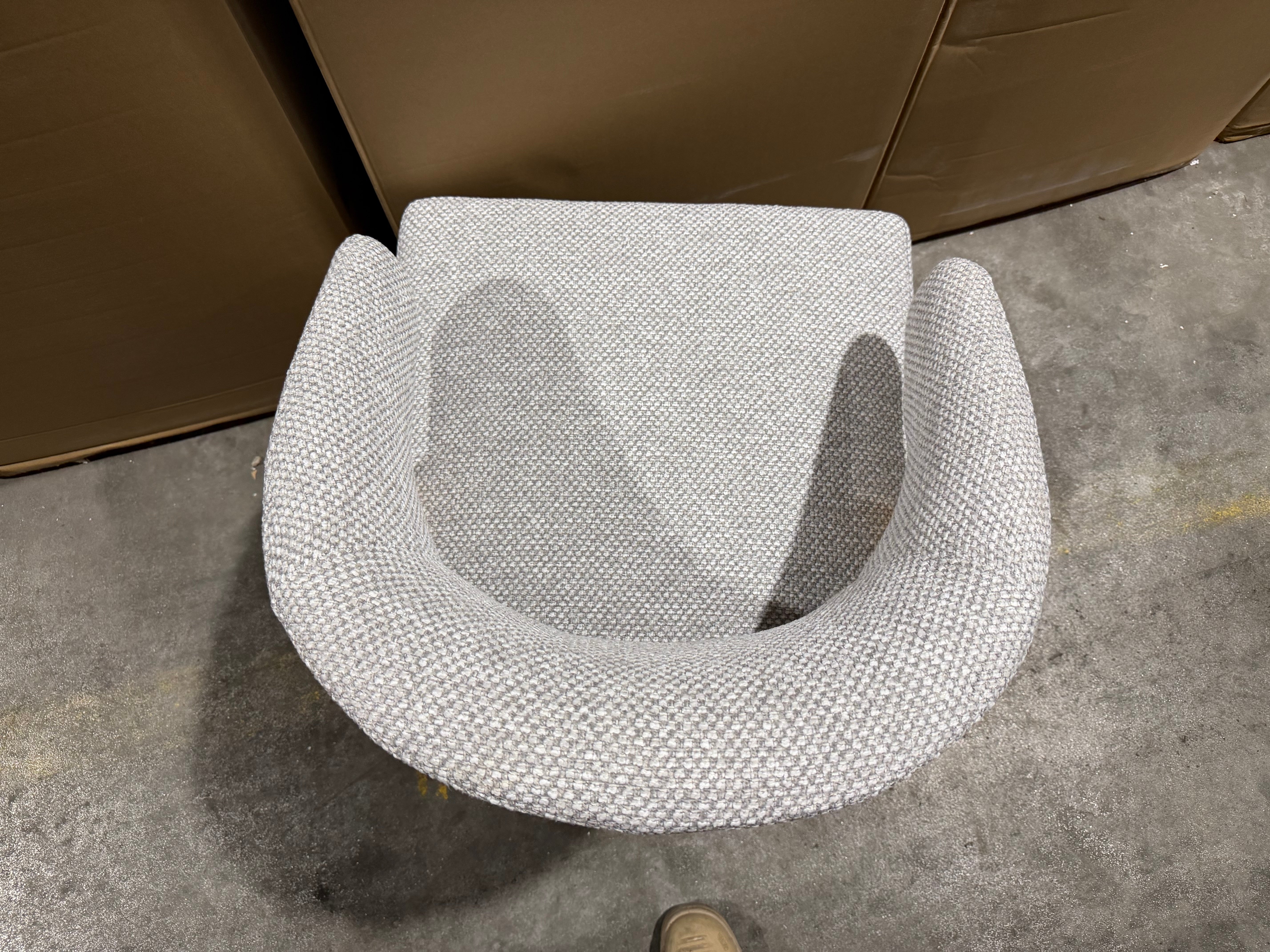 Layton Dining Chair Grey Fabric With Natural Leg