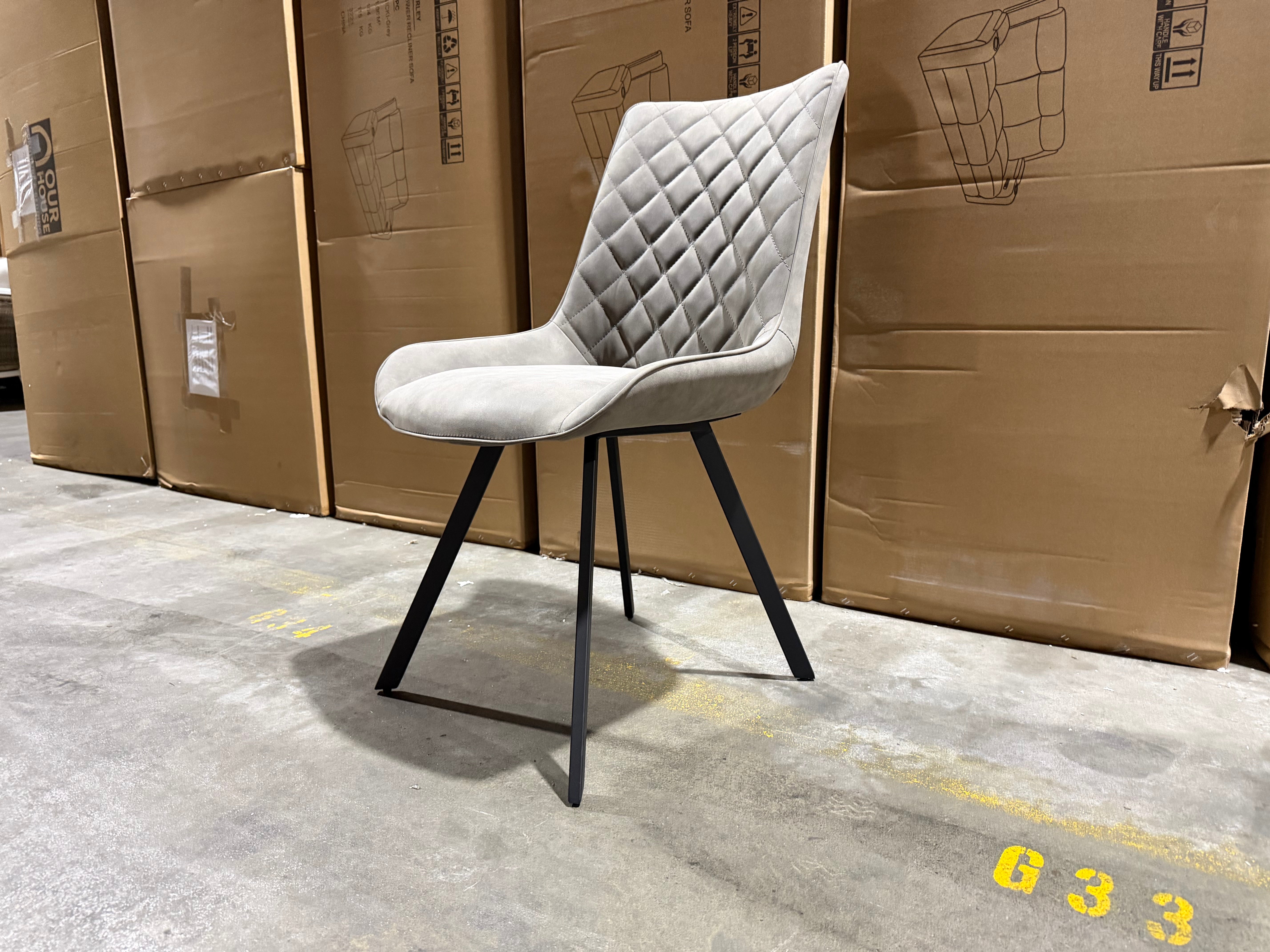 Kentucky Dining Chair In Grey