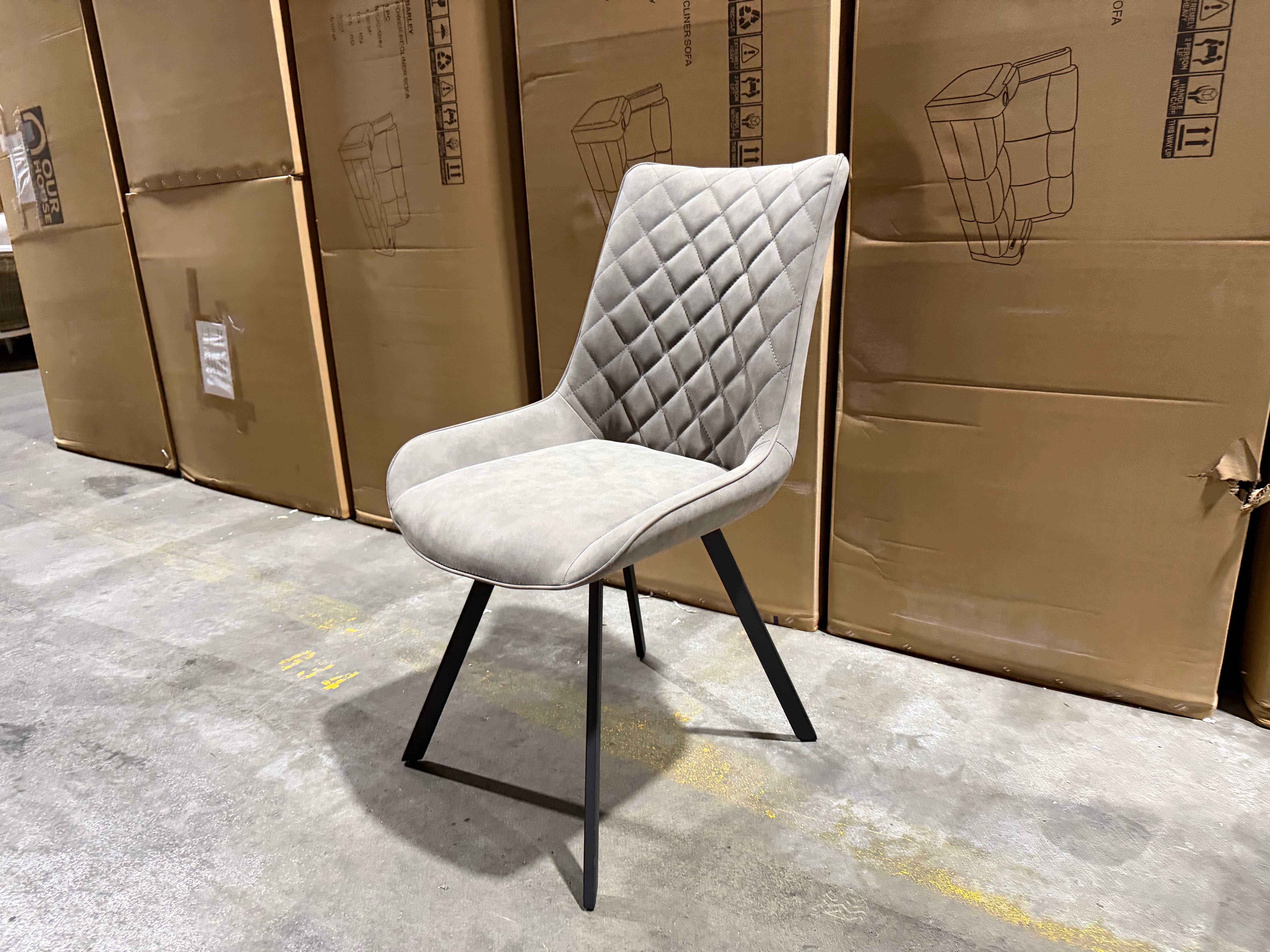 Kentucky Dining Chair In Grey