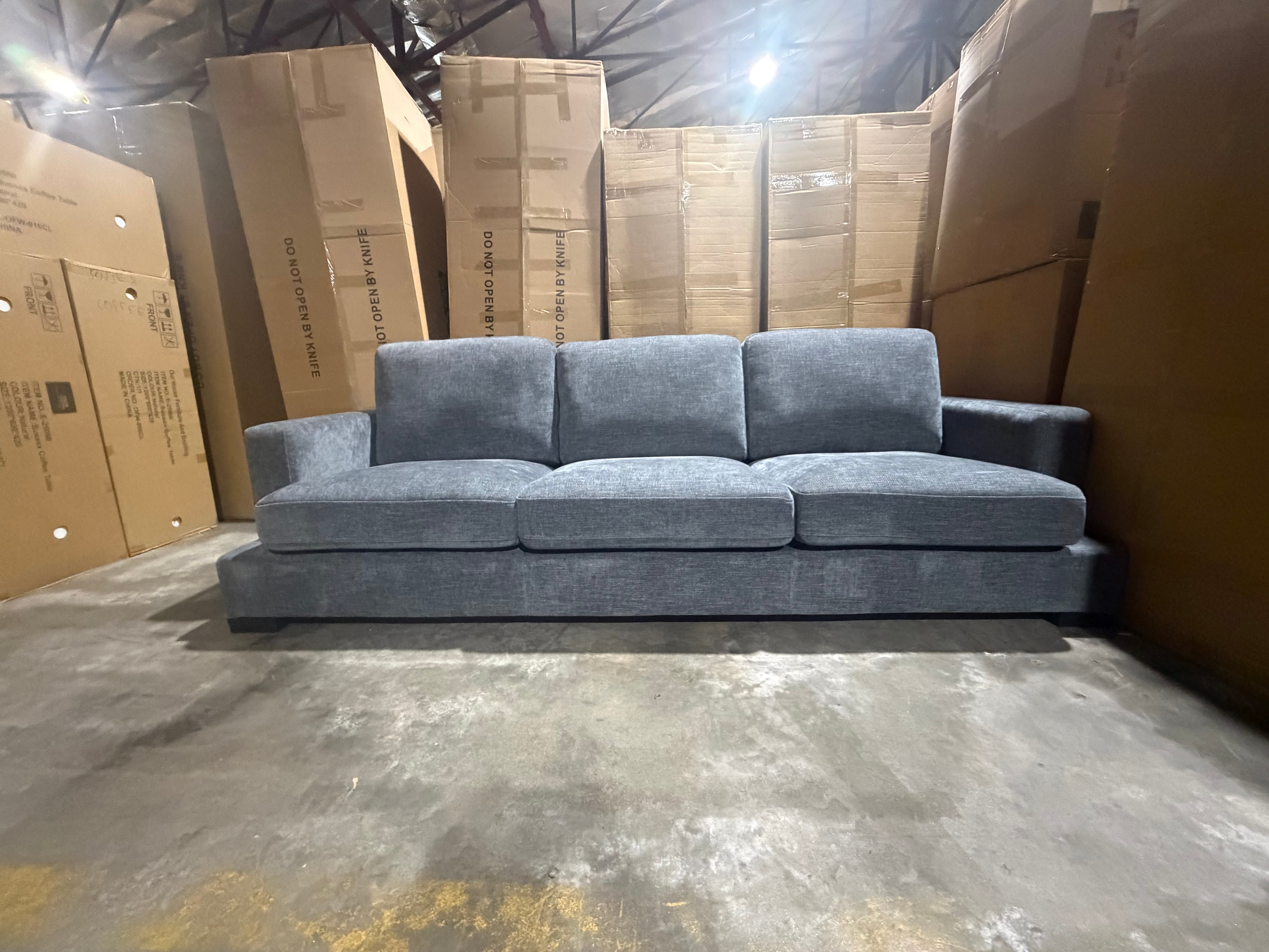 Stella 3 Seater Sofa In Super Glamour Licorice