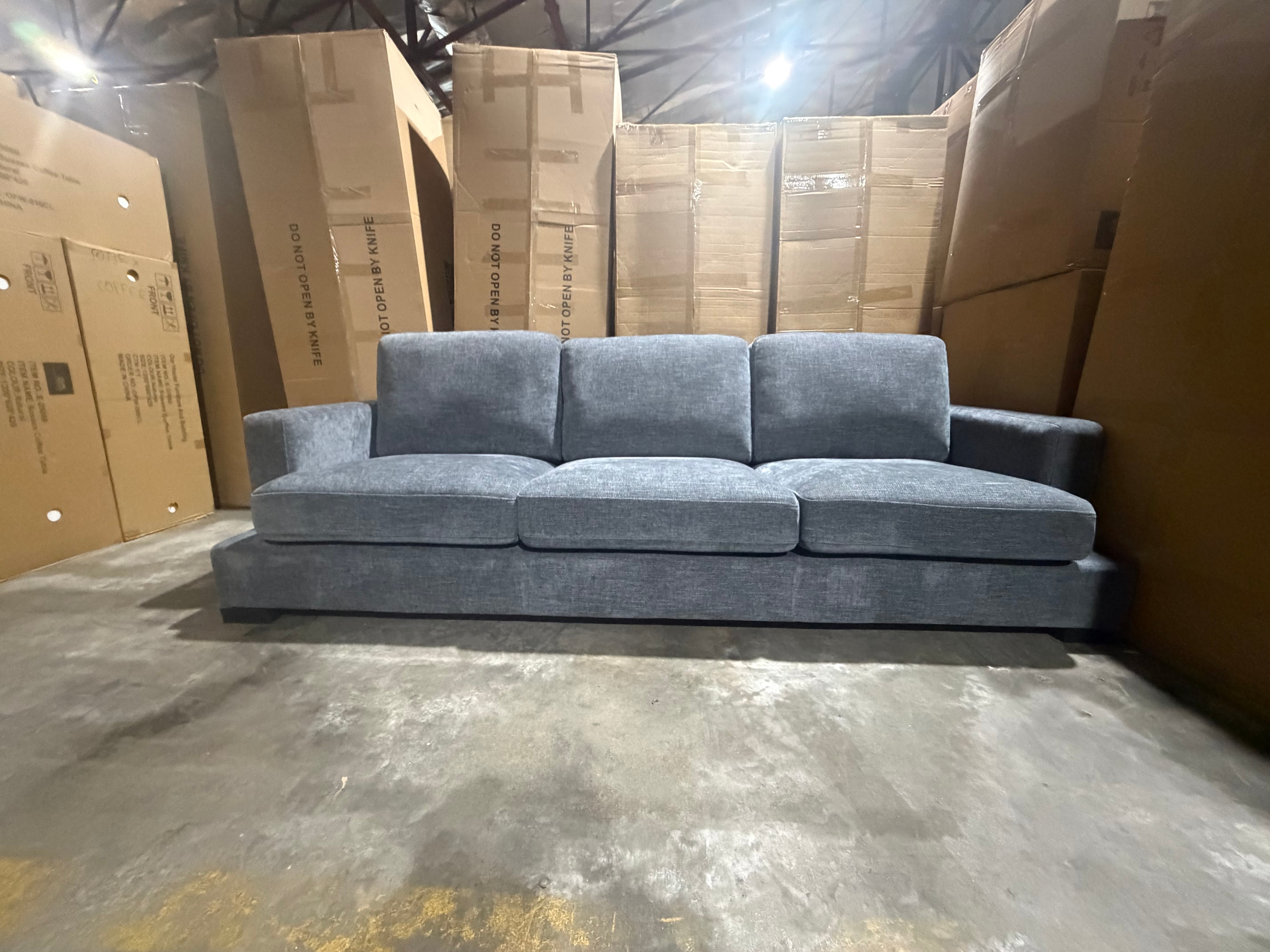 Stella 3 Seater Sofa In Super Glamour Licorice