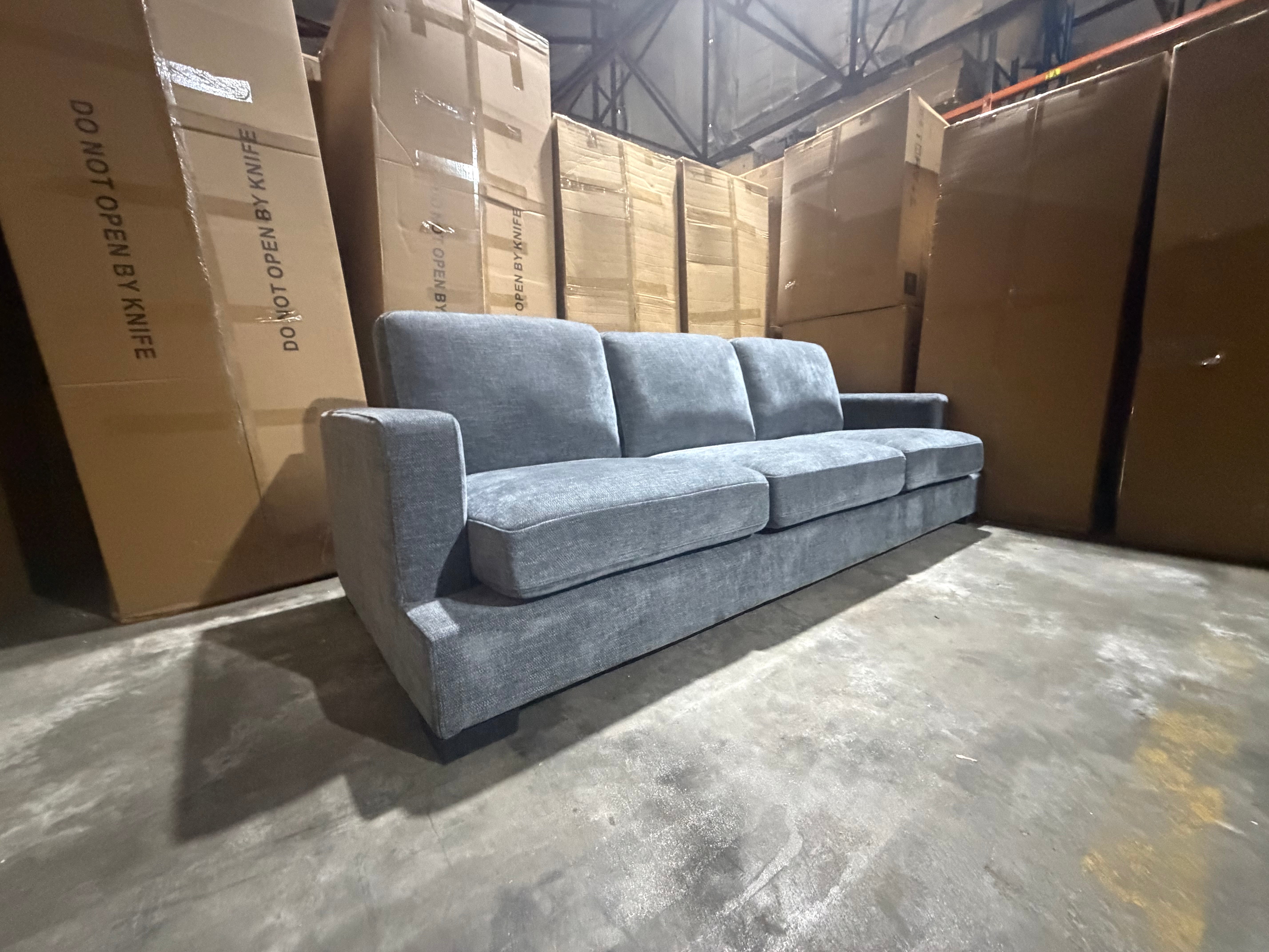 Stella 3 Seater Sofa In Super Glamour Licorice