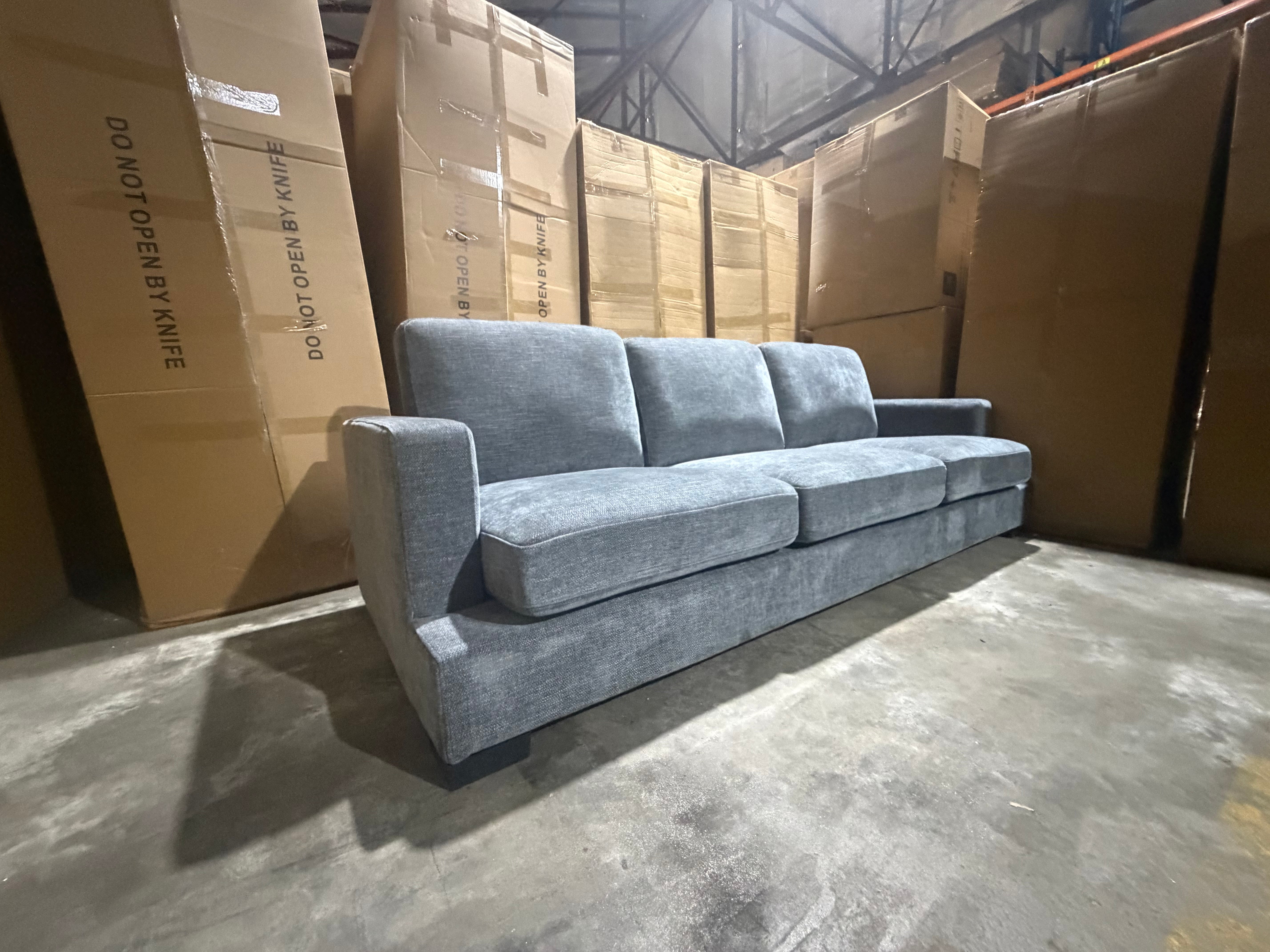 Stella 3 Seater Sofa In Super Glamour Licorice