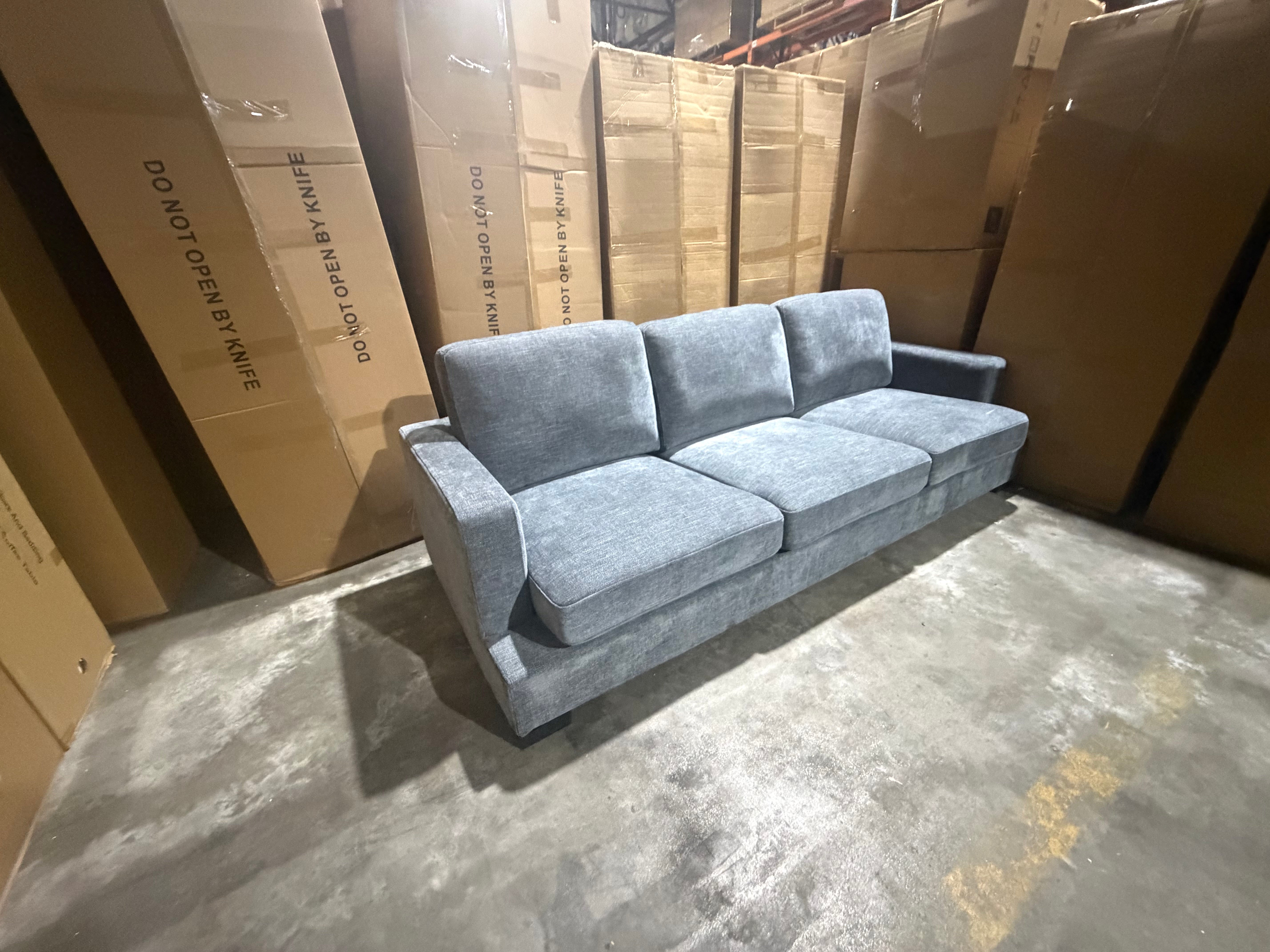 Stella 3 Seater Sofa In Super Glamour Licorice