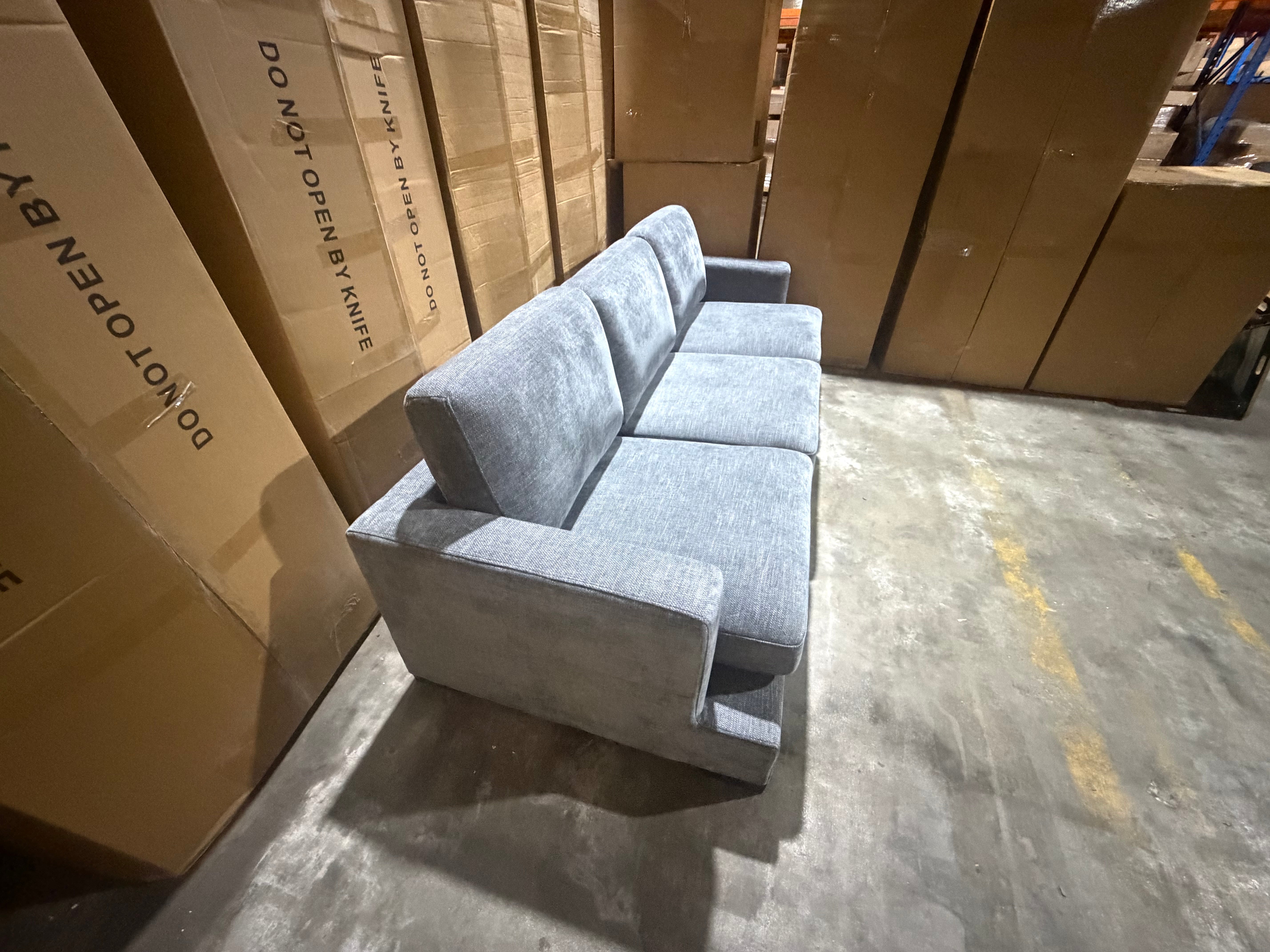 Stella 3 Seater Sofa In Super Glamour Licorice