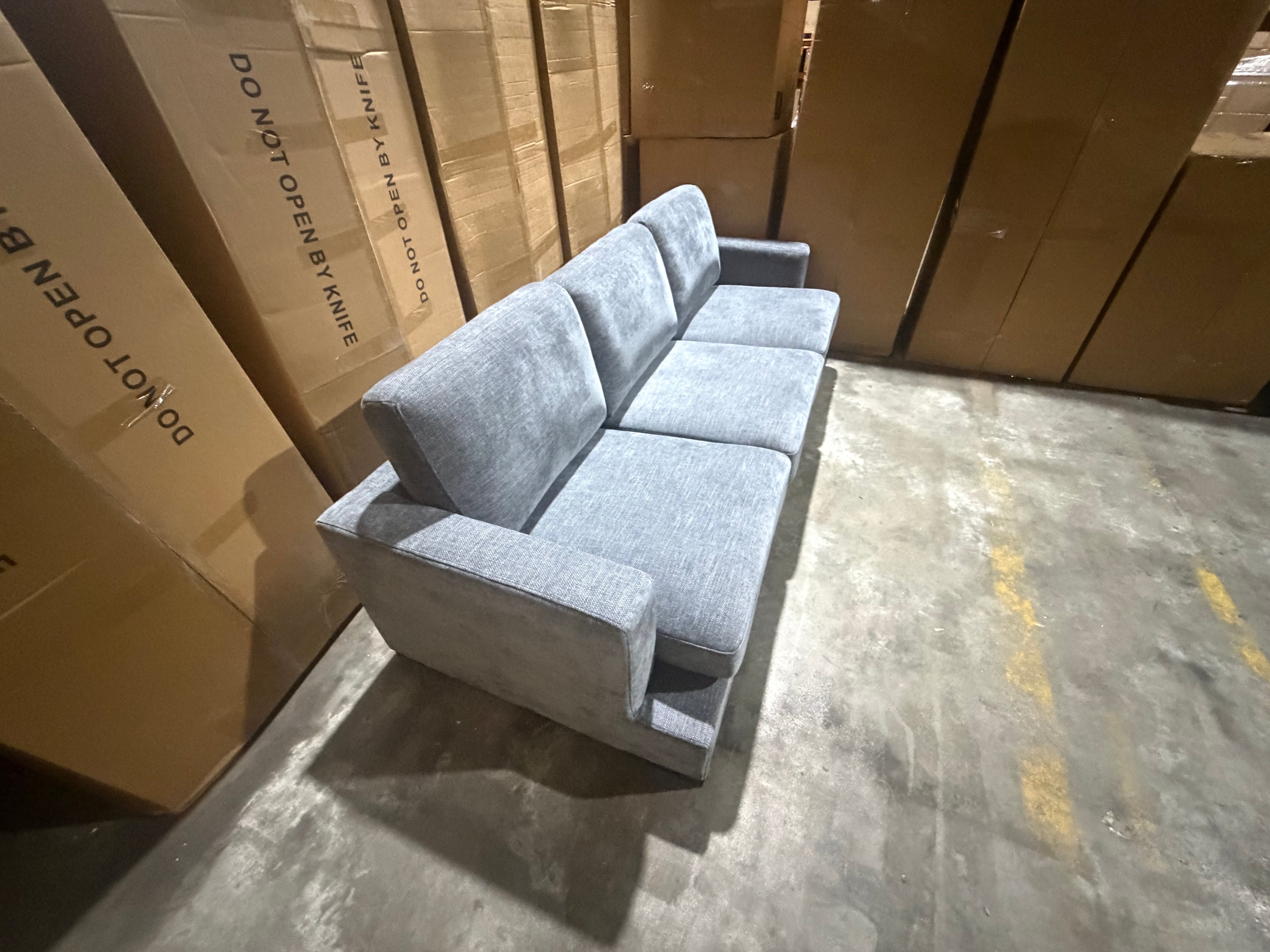 Stella 3 Seater Sofa In Super Glamour Licorice