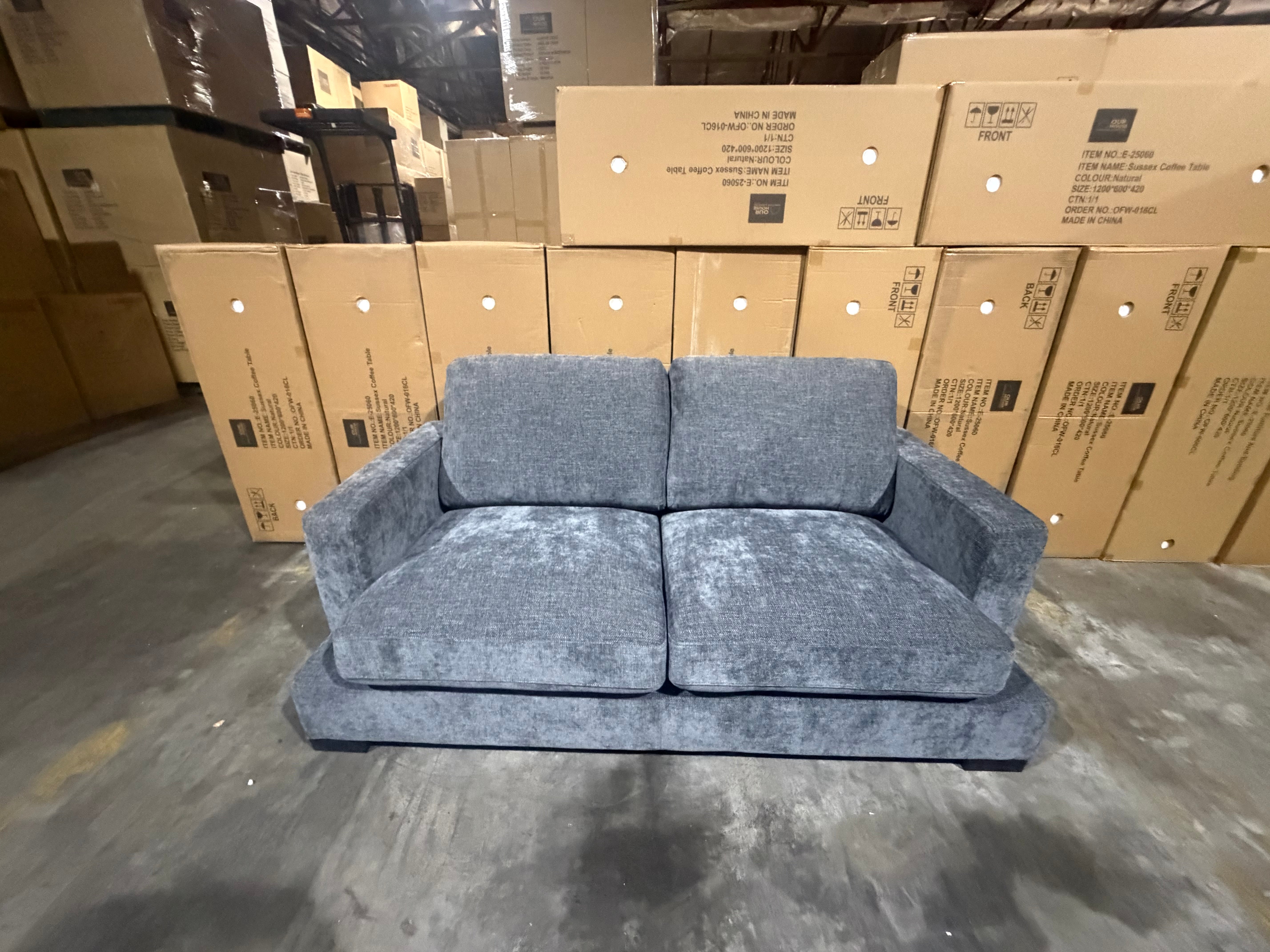 Stella 2 Seater Sofa In Super Glamour Licorice