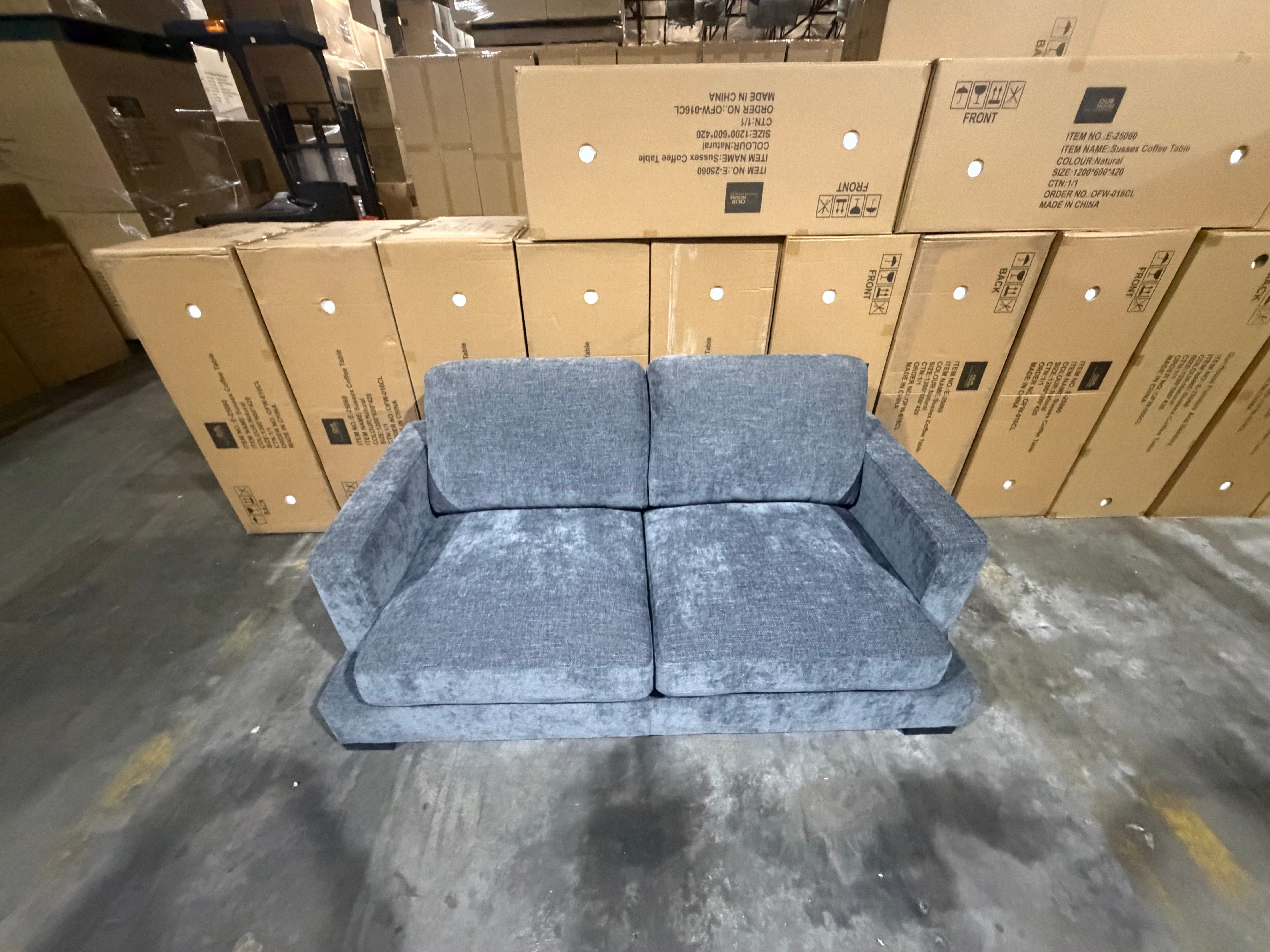 Stella 2 Seater Sofa In Super Glamour Licorice