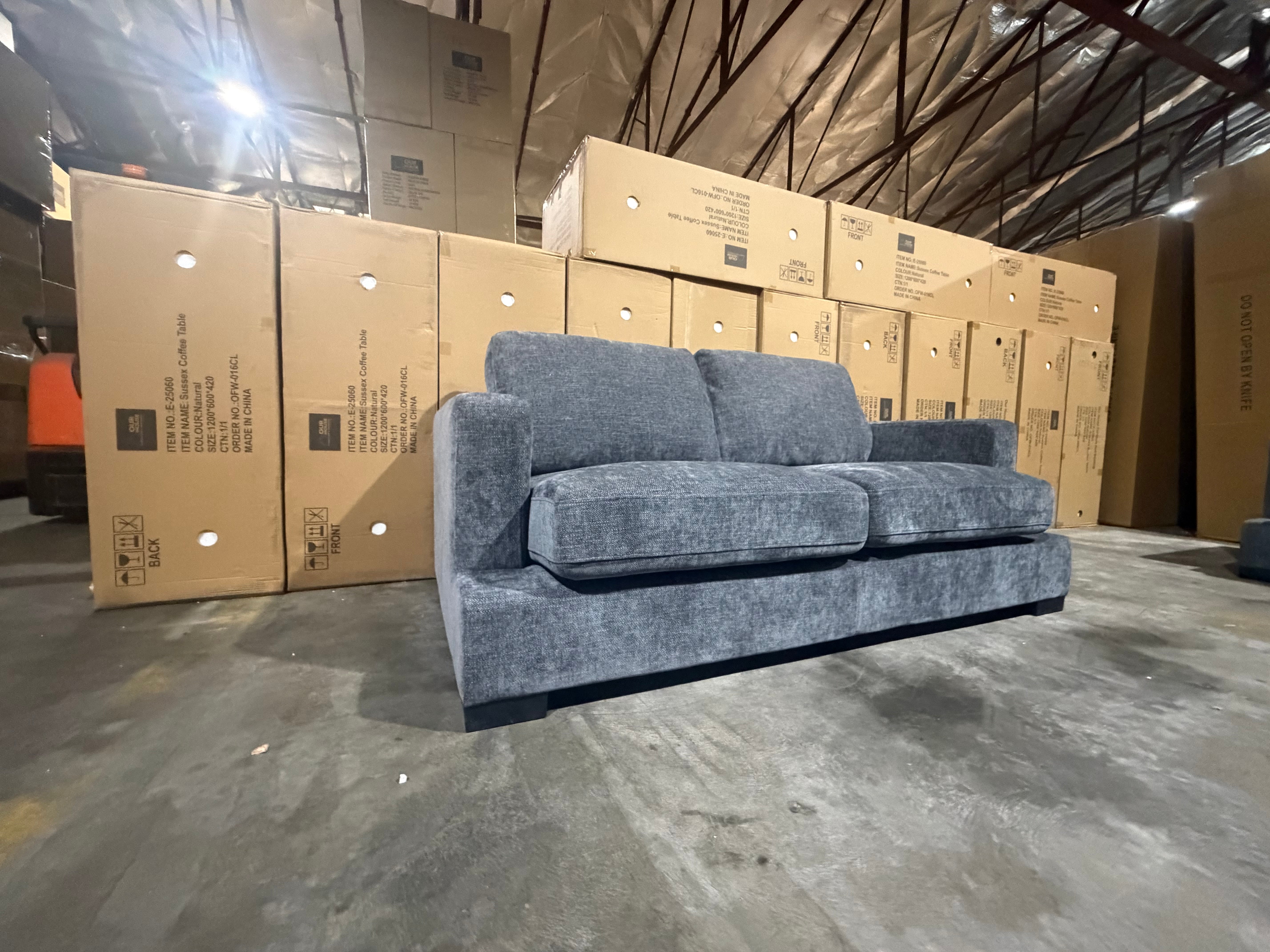 Stella 2 Seater Sofa In Super Glamour Licorice