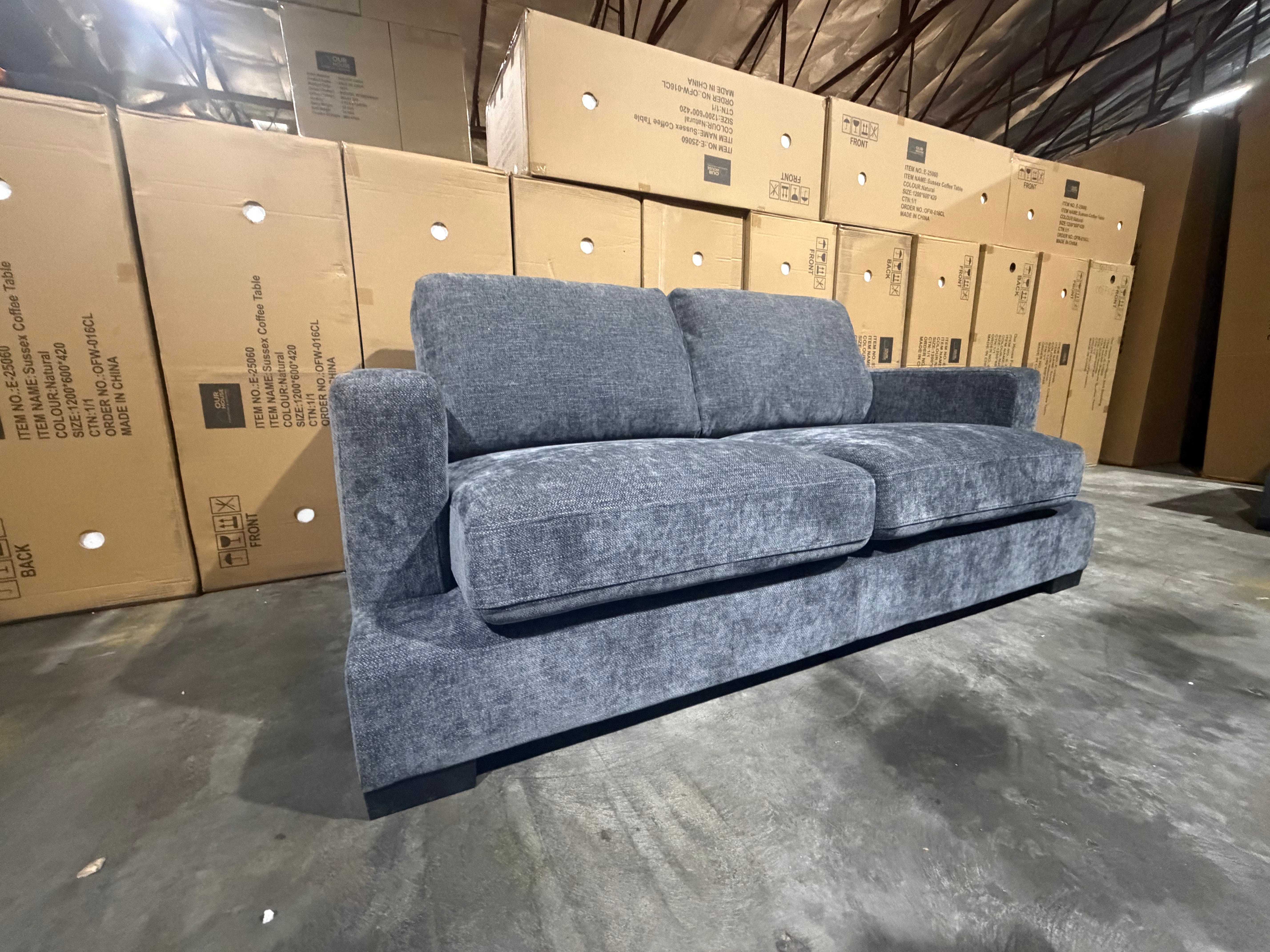 Stella 2 Seater Sofa In Super Glamour Licorice