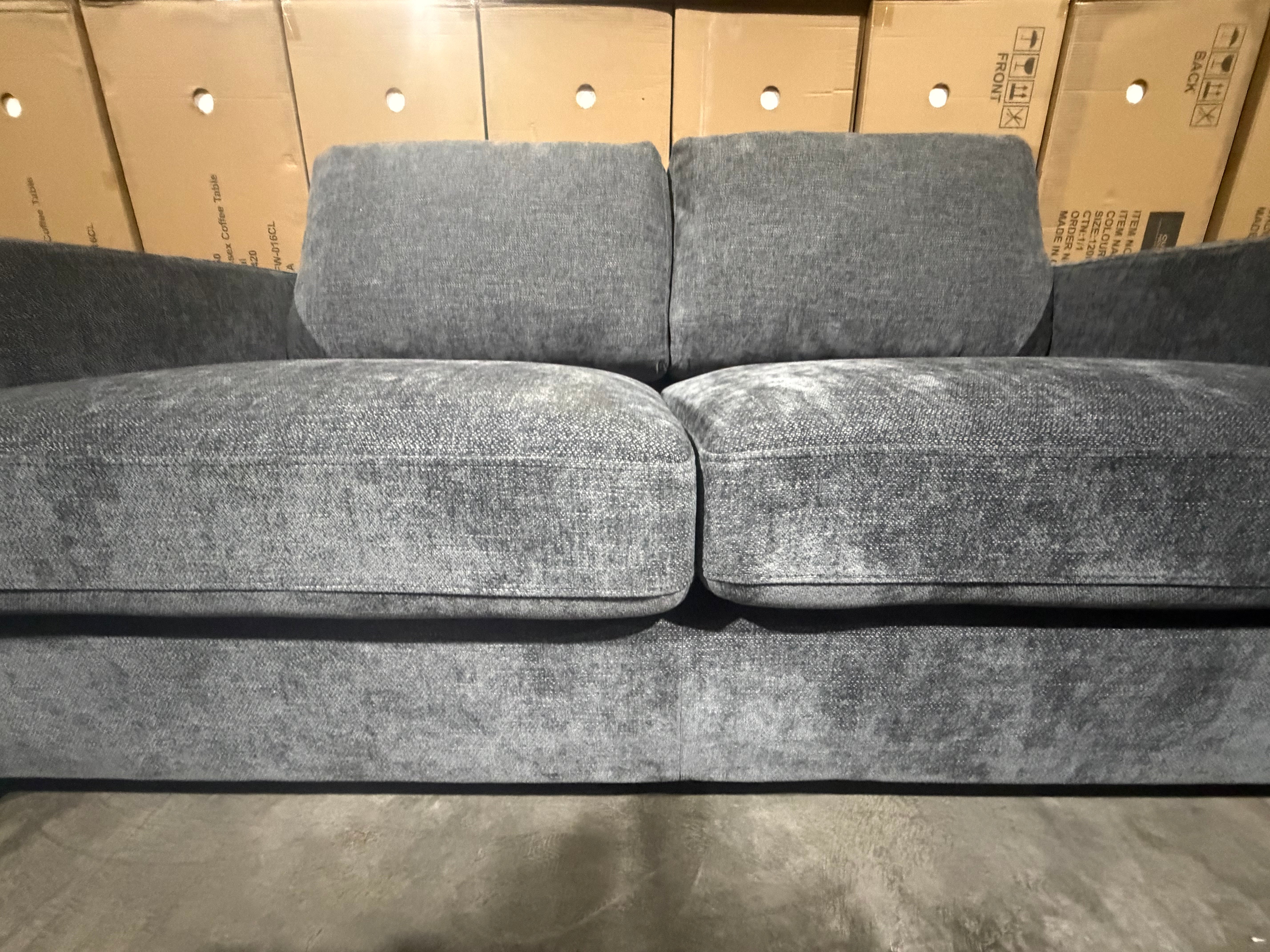 Stella 2 Seater Sofa In Super Glamour Licorice
