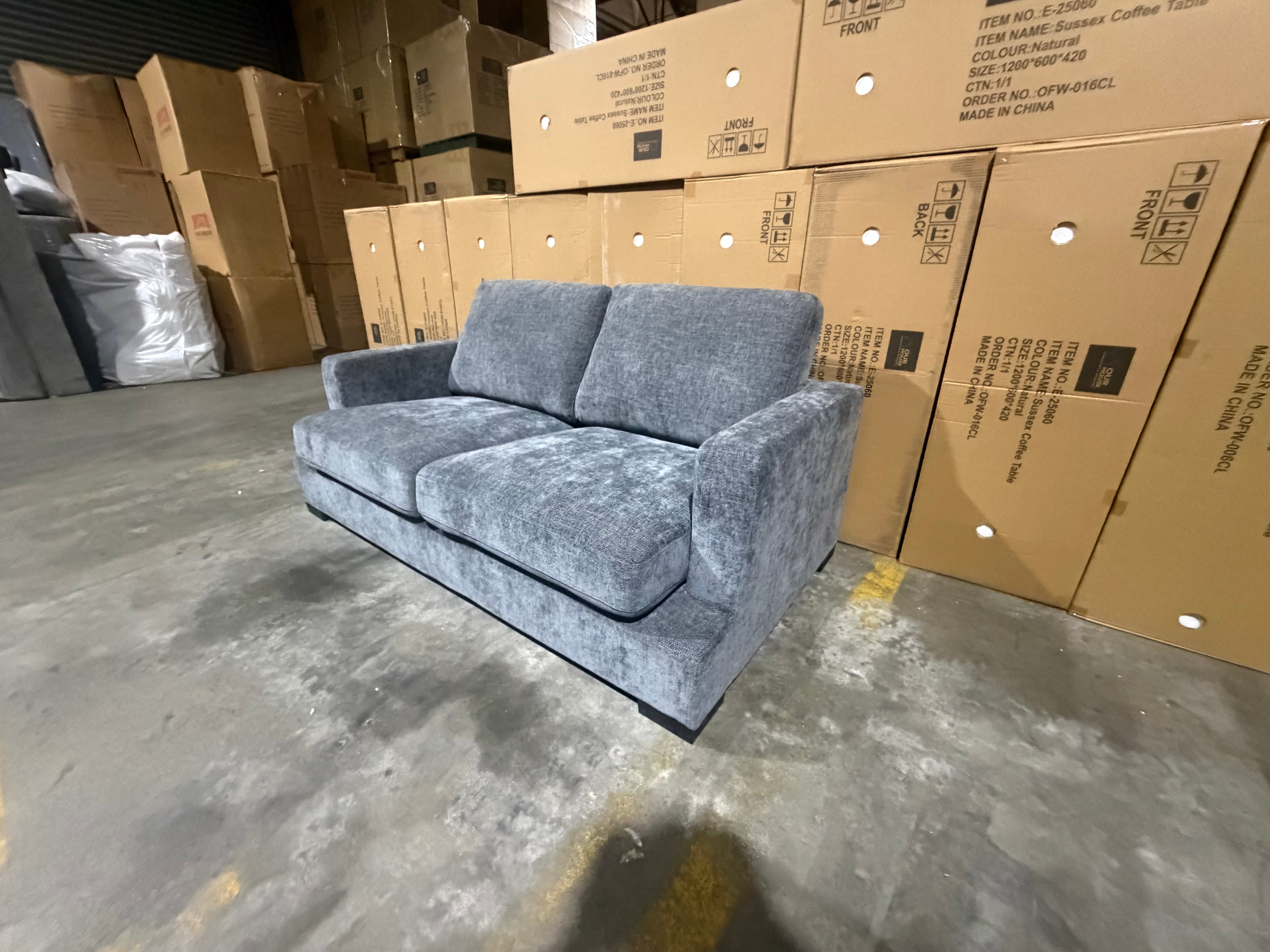Stella 3+2 Sofa Pair In Licorice