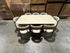 Texas 9pce Dining Setting 2100 Table Ceramic Top 8X PU Chairs