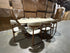 Texas 9pce Dining Setting 2100 Table Ceramic Top 8X PU Chairs