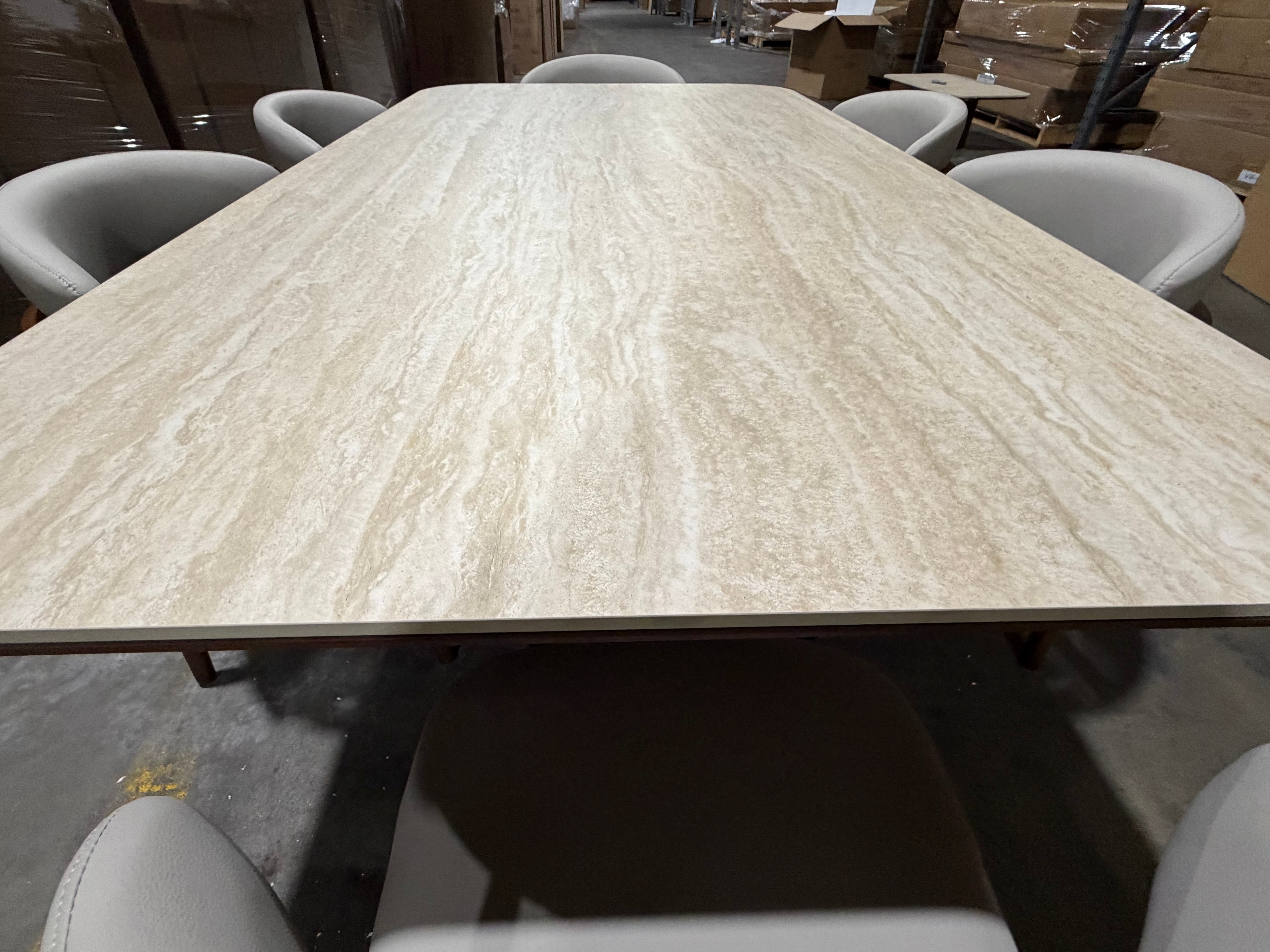 Texas 7pce Dining Setting 1800 Table & 6X PU Chairs