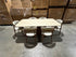Texas 7pce Dining Setting 1800 Table & 6X PU Chairs