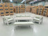 Belden 5PCE Low Dining Setting Table, Bench, Sofa, 2x Single