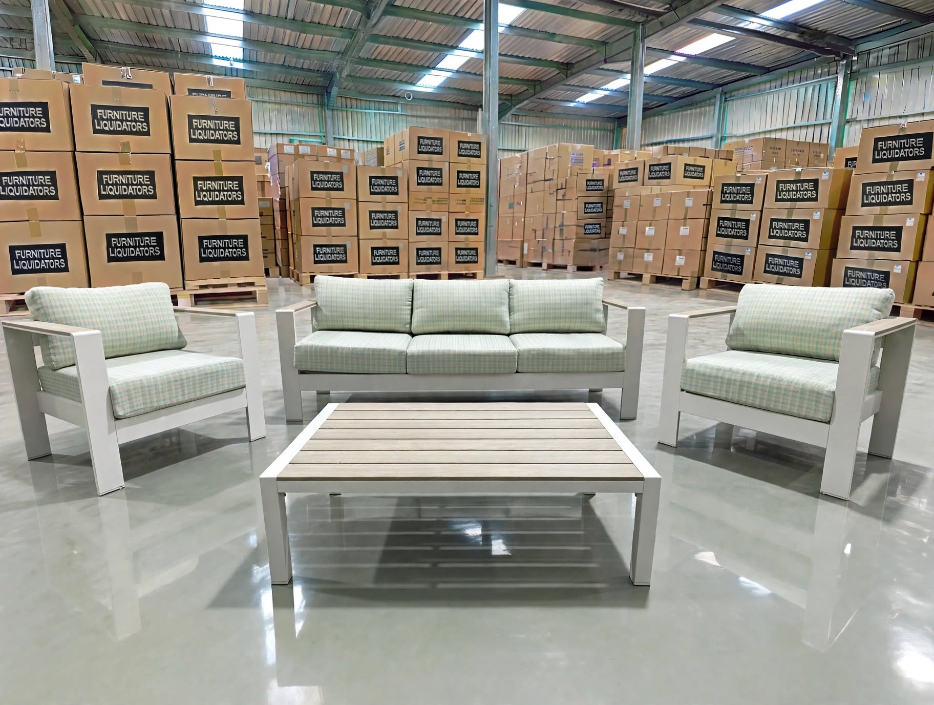 Belden 4PCE Outdoor Lounge Inc Coffee Table