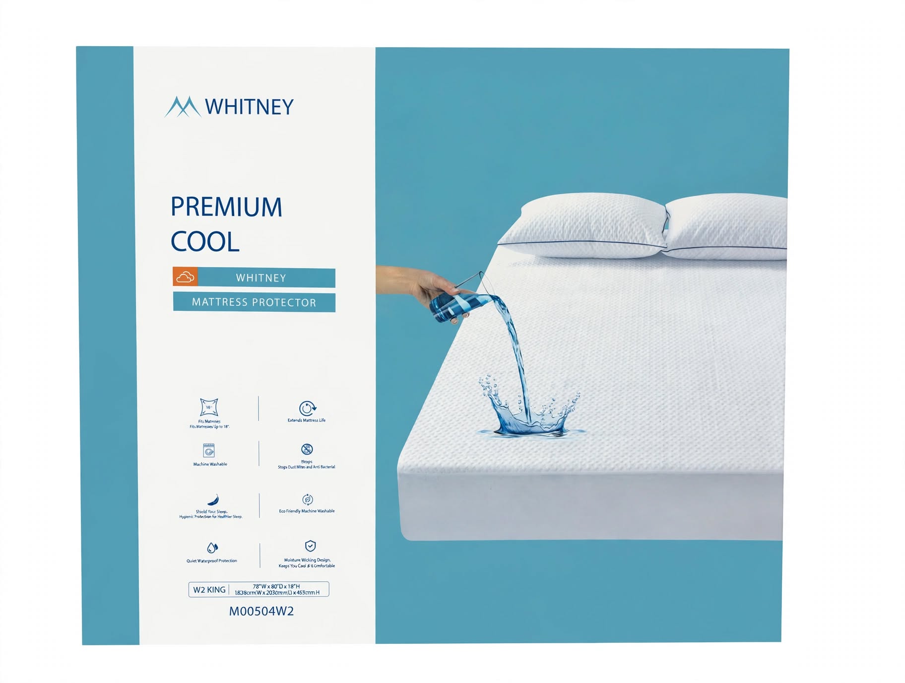 Whitney King Size Mattress Protector