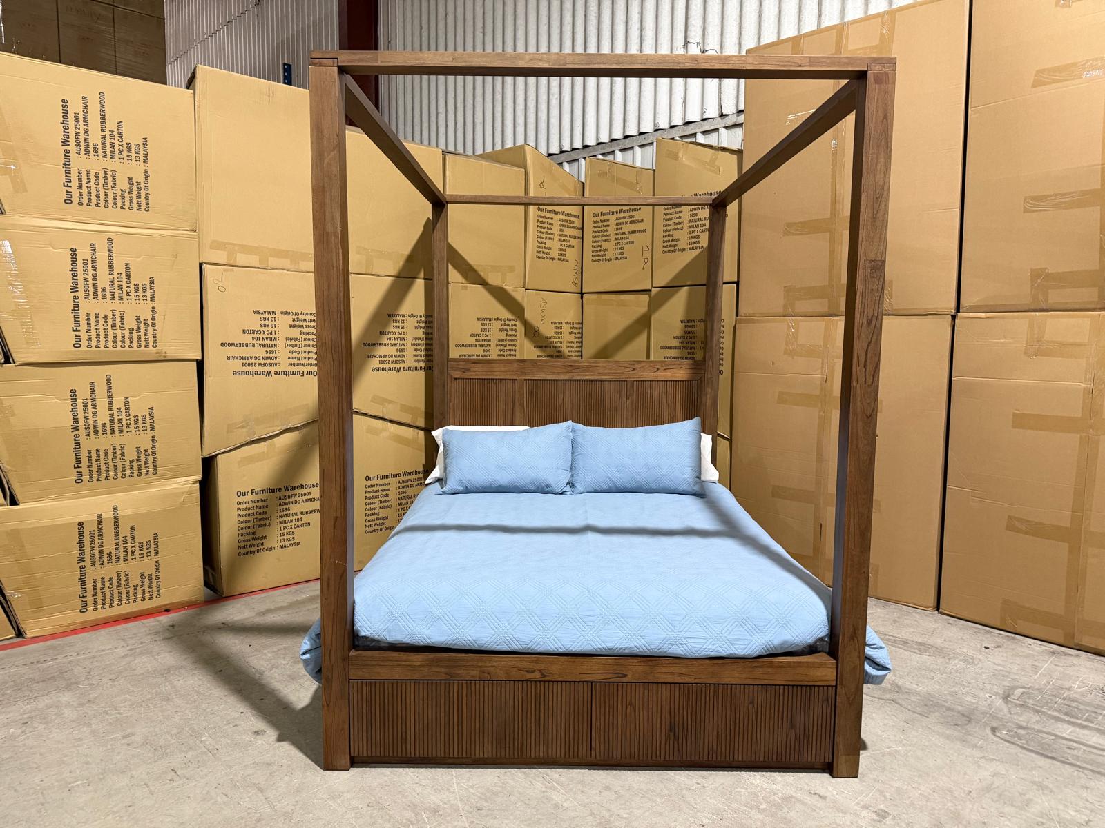 Flinders Bedroom Range Queen 4 PCE Dresser Package