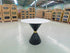 Stacy 800 Round Dining Table Sintered Stone Top Metal Base