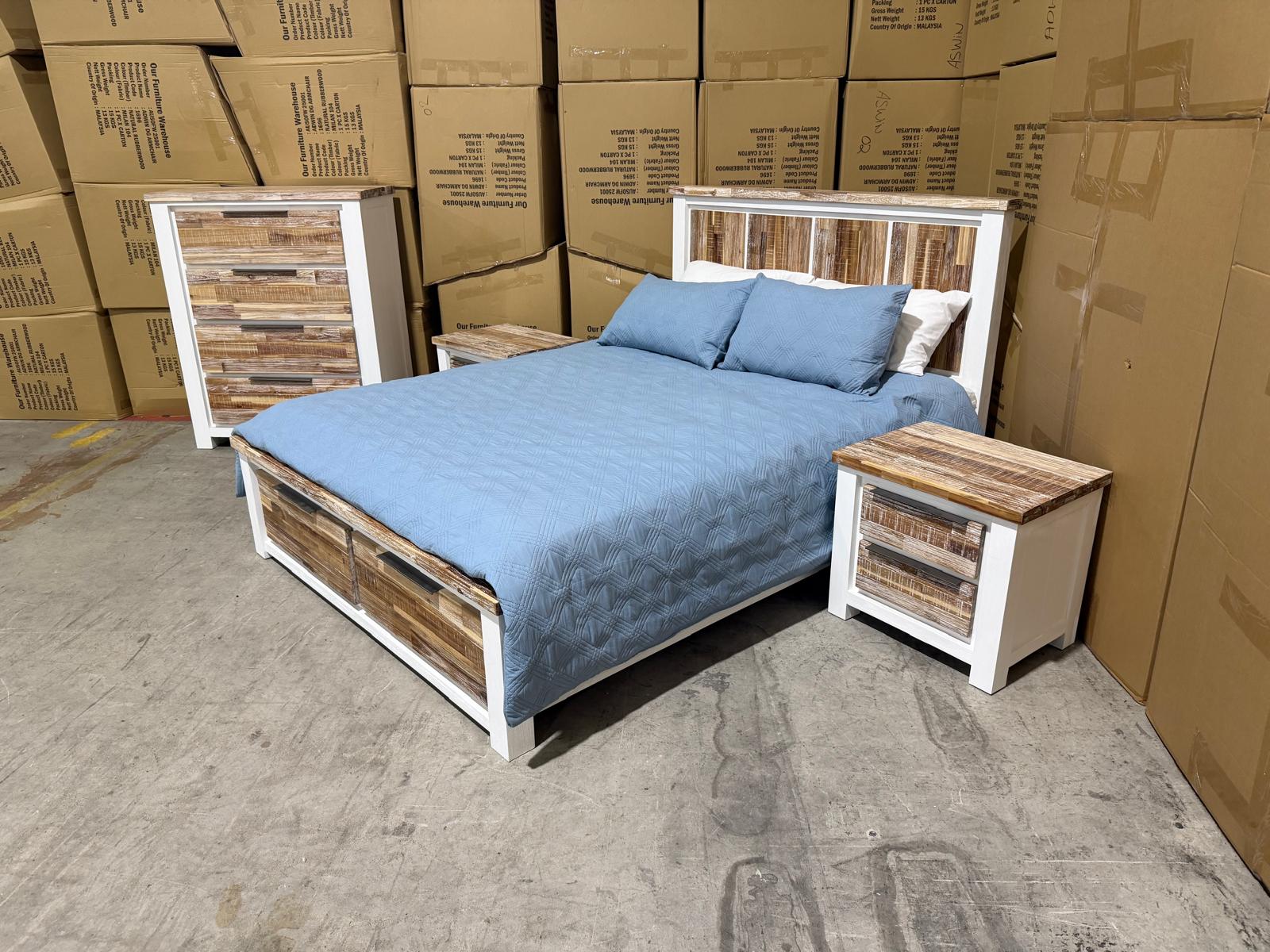 Springbrook 4 Pce Tallboy Queen Bedroom Suite