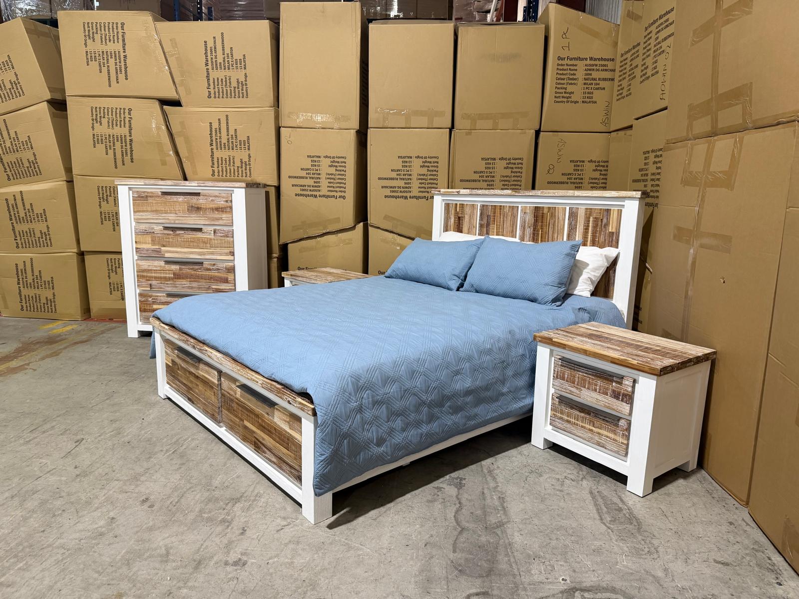 Springbrook 4 Pce Tallboy Queen Bedroom Suite