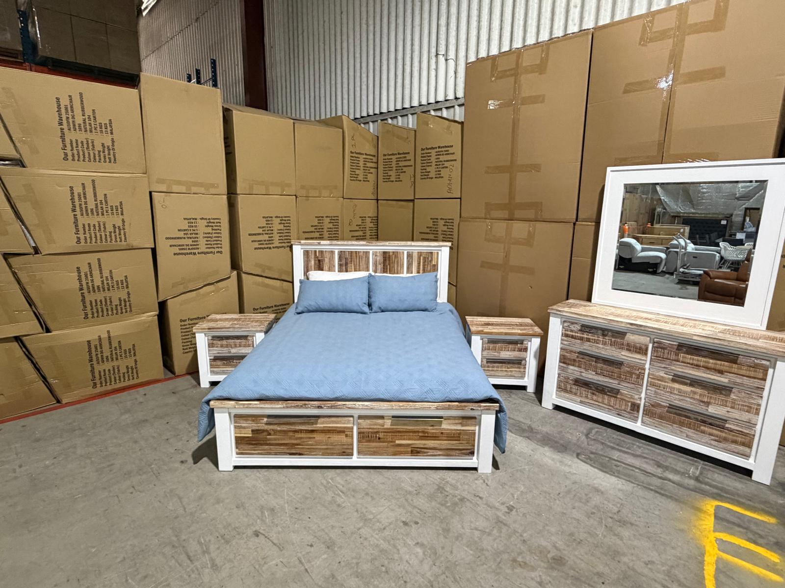 Springbrook Bedroom Range 4 Piece Queen Bedroom Dresser Suite