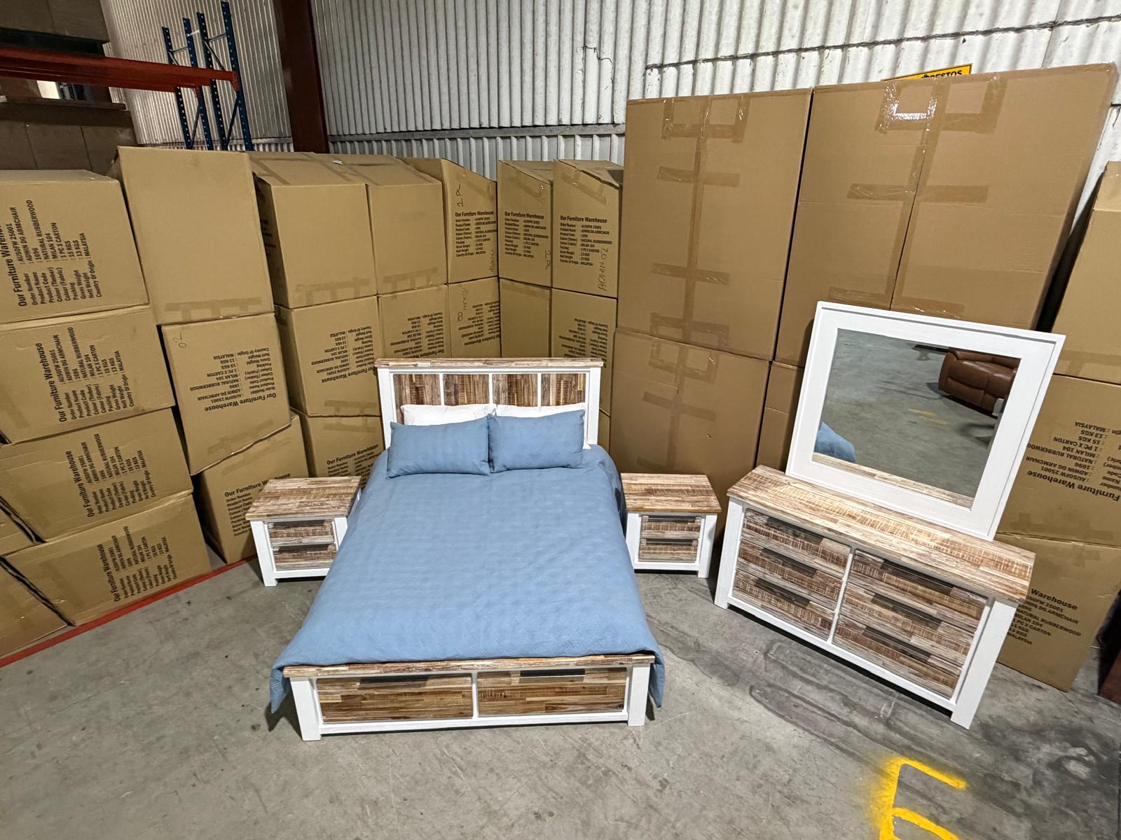 Springbrook Bedroom Range 4 Piece Queen Bedroom Dresser Suite