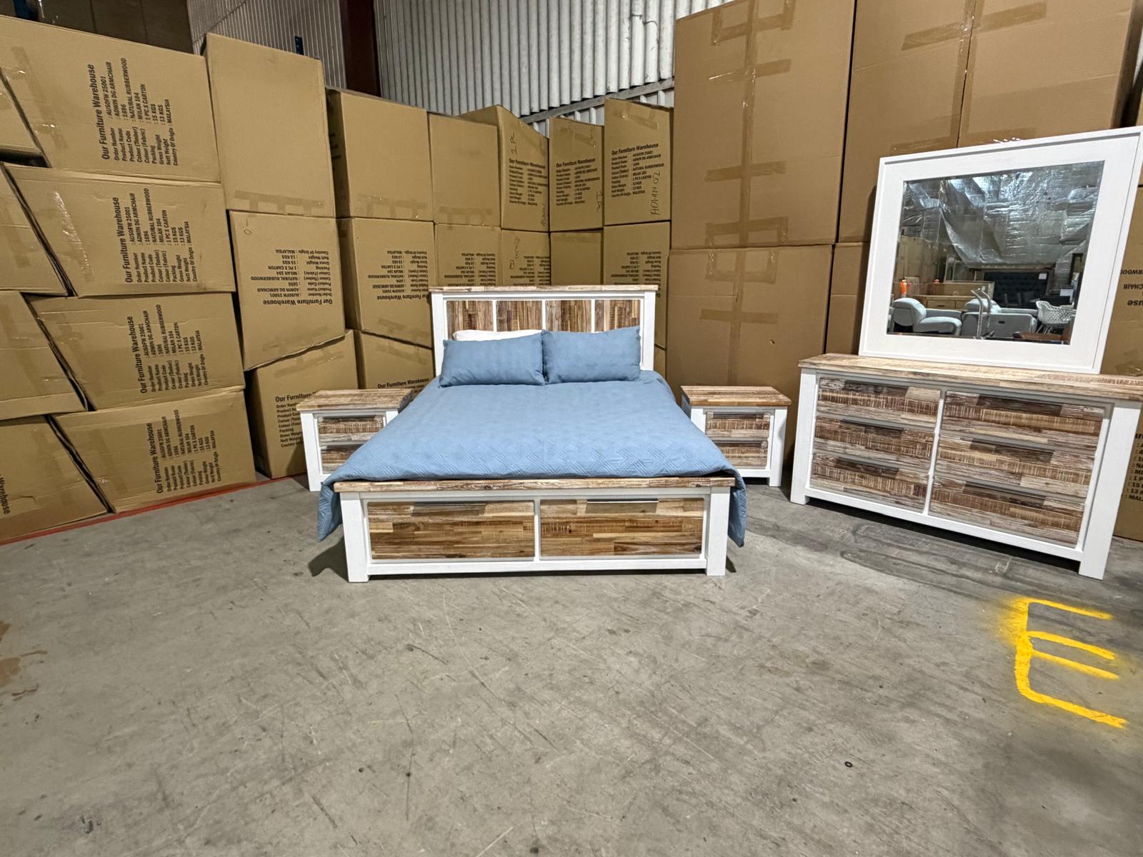 Springbrook Bedroom Range 4 Piece Queen Bedroom Dresser Suite